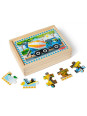Puzzle drewniane dla dzieci 4w1 Pojazdy budowlane  Melissa & Doug Puzzle drewniane dla dzieci 4w1 Pojazdy budowlane  Melissa & Doug