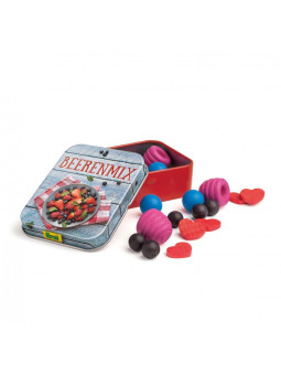 Drewniane owoce leśne do zabawy w kuchnię w puszce Erzi