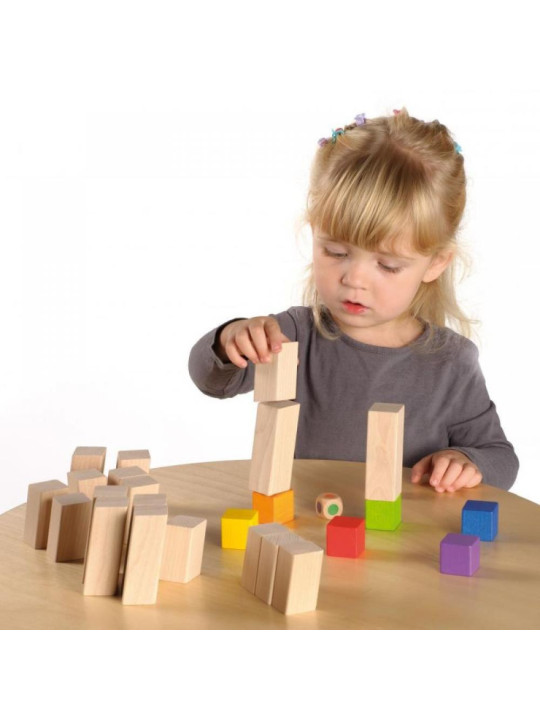Gra zręcznościowa dla dzieci chwiejne wieże Tricky Blocks Erzi