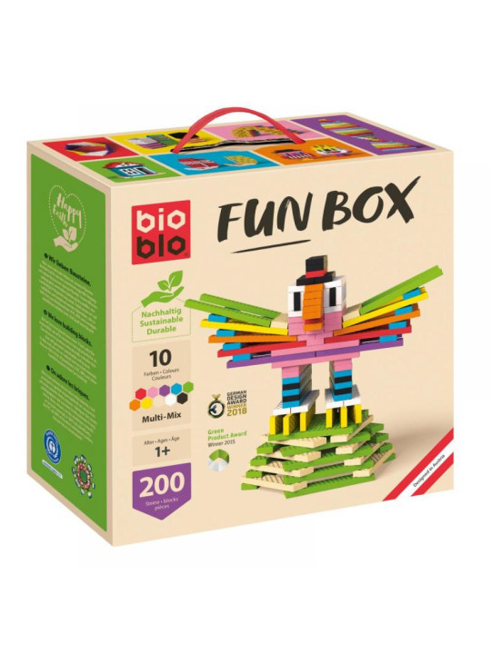 Klocki dla dzieci kolorowy Fun Box Bioblo 200 elementów