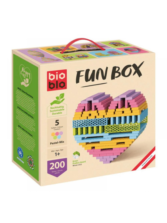 Klocki dla dzieci pastelowy Fun Box Bioblo 200 elementów