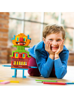 Klocki dla dzieci tęczowy Hello Box Bioblo 100 elementów