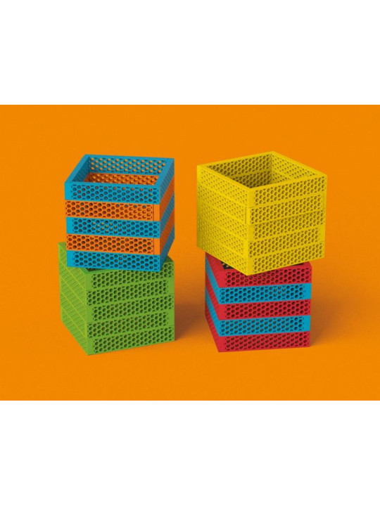 Klocki dla dzieci tęczowy Hello Box Bioblo 100 elementów Klocki dla dzieci tęczowy Hello Box Bioblo 100 elementów