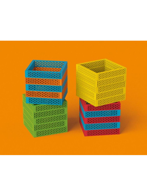 Klocki dla dzieci tęczowy Hello Box Bioblo 100 elementów