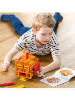 Klocki dla dzieci Rdzawy Robot Mini Box Bioblo 40 elementów