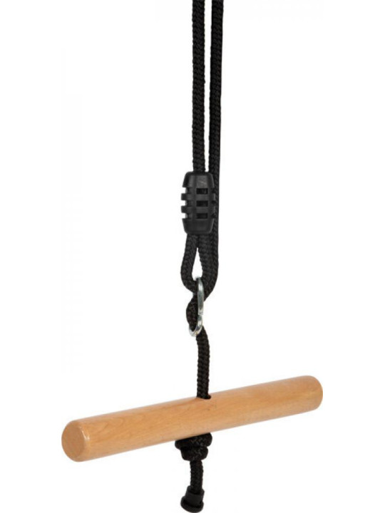Huśtawka drewniana trapezowa do domu i ogrodu Twist Black Line Small Foot