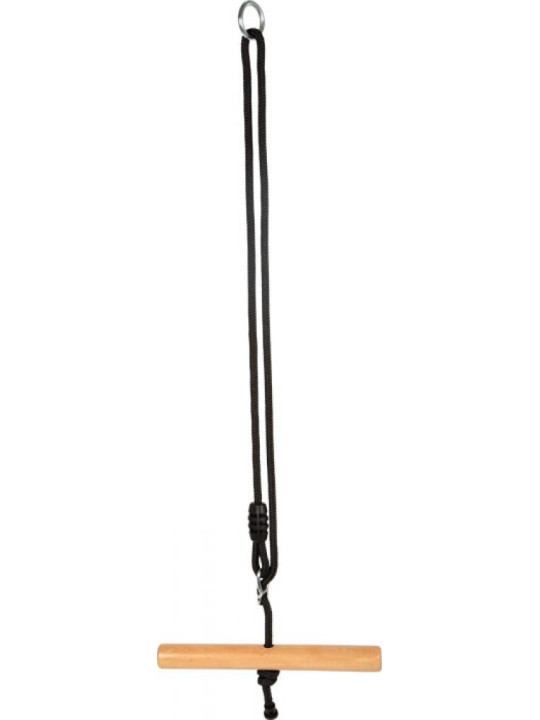 Huśtawka drewniana trapezowa do domu i ogrodu Twist Black Line Small Foot