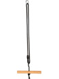 Huśtawka drewniana trapezowa do domu i ogrodu Twist Black Line Small Foot