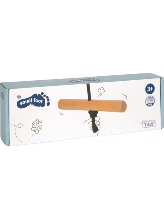 Huśtawka drewniana trapezowa do domu i ogrodu Twist Black Line Small Foot