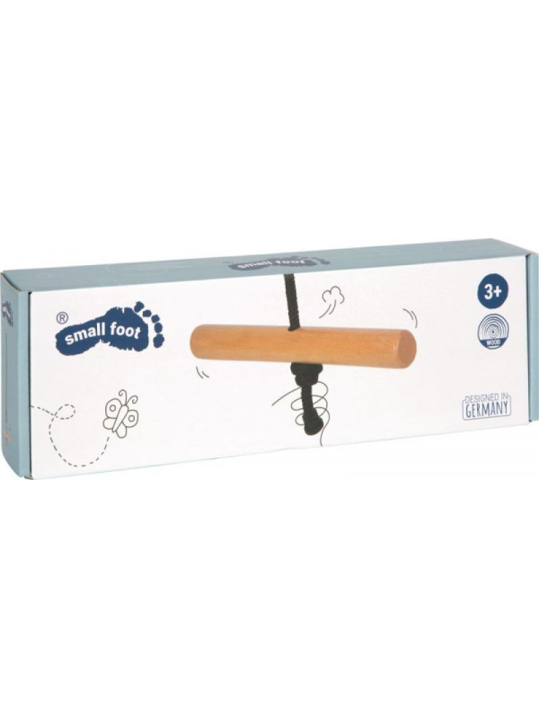 Huśtawka drewniana trapezowa do domu i ogrodu Twist Black Line Small Foot