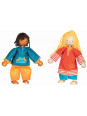 Lalki drewniane z kompletem ubranek Goki Lalki drewniane z kompletem ubranek Goki