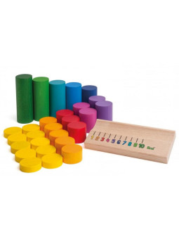 Drewniana Gra edukacyjna Liczenie do 10 pomoc matematyczna dla dzieci 5+