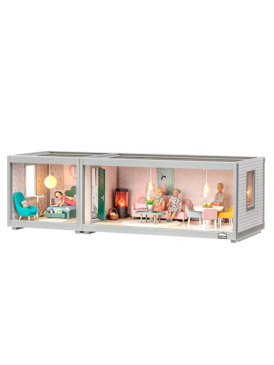 Domek dla lalek moduł parter, zabawka dla dzieci, odgrywanie ról, Lundby