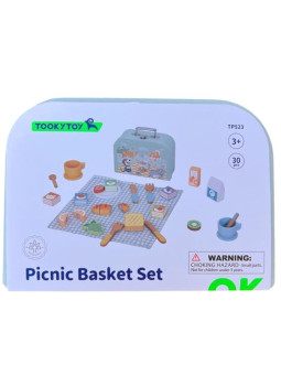 TOOKY TOY Zestaw Piknikowy Owoce do Krojenia Zestaw Śniadaniow