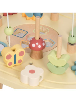 TOOKY TOY Drewniany Stolik Aktywności Safari