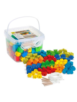 Nawlekanka drewniana gra edukacyjna Erzi