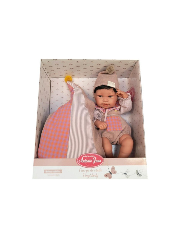 Lalka Pipa circus z pufą Antonio Juan 50426 - Dziewczynka, 42 cm, Brzuszek: Winylowy, Kolor oczu: Brązowy, Kolor włosów: Cza