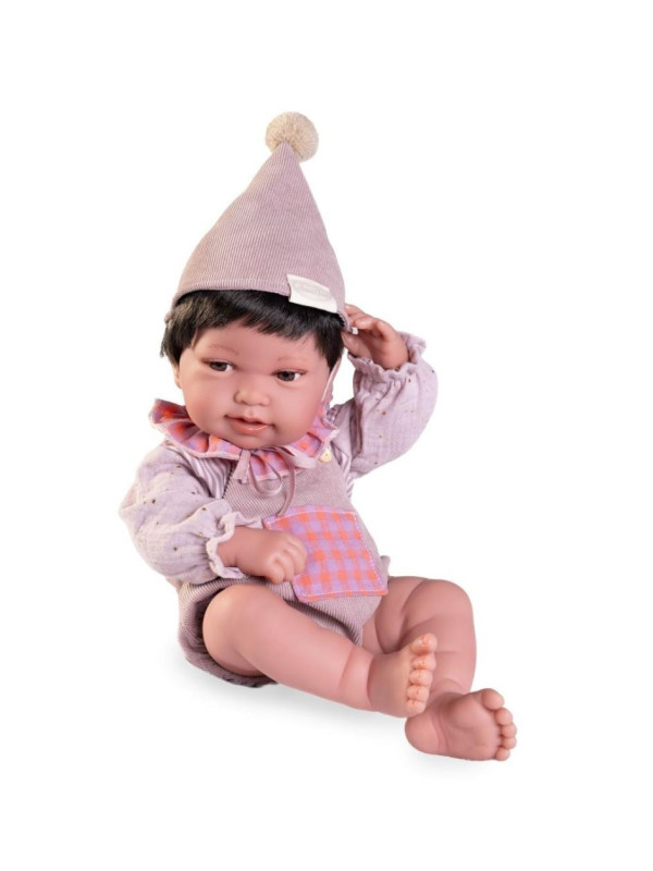 Lalka Pipa circus z pufą Antonio Juan 50426 - Dziewczynka, 42 cm, Brzuszek: Winylowy, Kolor oczu: Brązowy, Kolor włosów: Cza