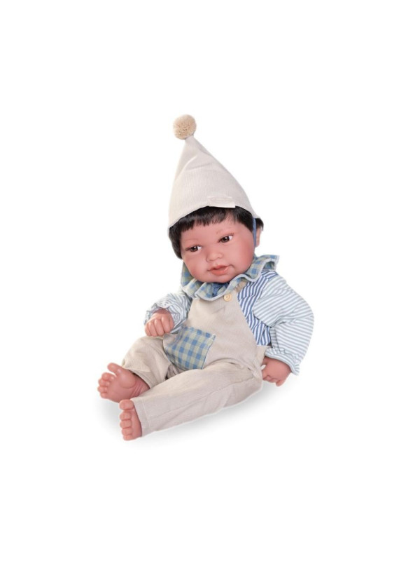 Lalka Pipo circus z pufą Antonio Juan 50427 - Chłopiec, 42 cm, Brzuszek: Winylowy, Kolor oczu: Brązowy, Kolor włosów: Czarn
