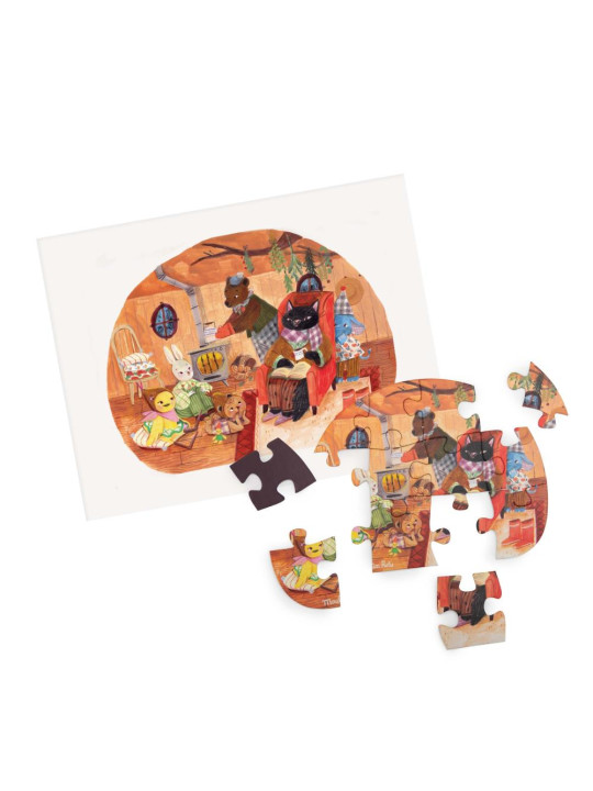 Puzzle LES MINOUCHKAS 4 x 12 elementów 681440