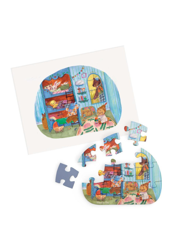 Puzzle LES MINOUCHKAS 4 x 12 elementów 681440