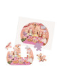 Puzzle LES MINOUCHKAS 4 x 12 elementów 681440