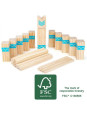 Szachy wielkich wikingów kubb, gra dla dzieci small foot design - drewniana gra planszowa dla 3 latka