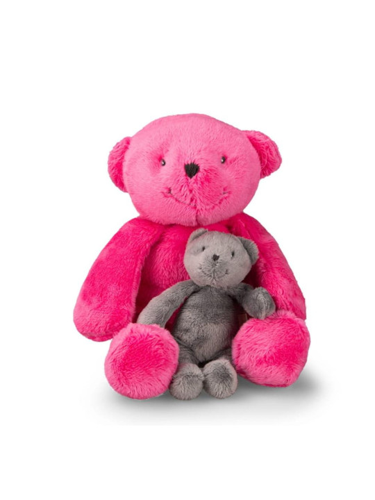 Maskotka miś różowy 30 cm 881048