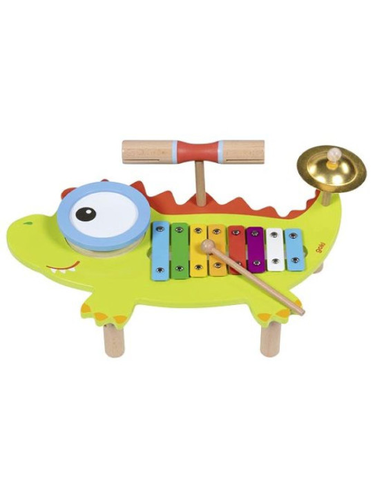 Crocodile music station with song book
