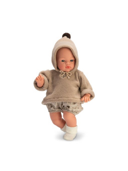 Lalka Koke Asi 0407780 - Dziewczynka, 36 cm, Brzuszek: Miękki, Kolor oczu: Niebieski