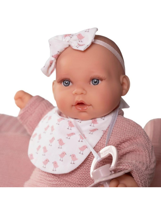 Lalka Kika płacząca z kocykiem Antonio Juan 11325 - Dziewczynka, 27 cm, Brzuszek: Miękki, Kolor oczu: Niebieski Lalka Kika płacząca z kocykiem Antonio Juan 11325 - Dziewczynka, 27 cm, Brzuszek: Miękki, Kolor oczu: Niebieski