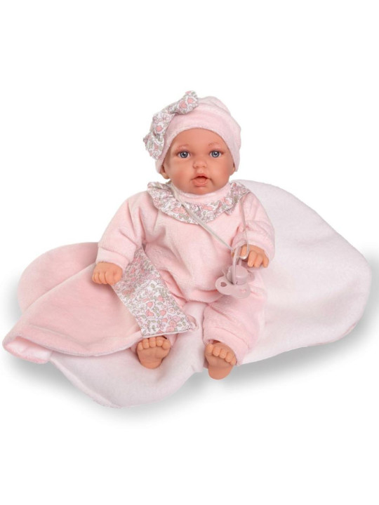 Lalka Petit ze śpiworkiem Antonio Juan 12443 - Dziewczynka, 27 cm, Brzuszek: Miękki, Kolor oczu: Niebieski Lalka Petit ze śpiworkiem Antonio Juan 12443 - Dziewczynka, 27 cm, Brzuszek: Miękki, Kolor oczu: Niebieski