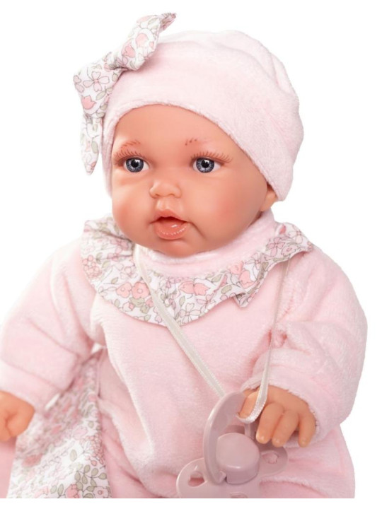 Lalka Petit ze śpiworkiem Antonio Juan 12443 - Dziewczynka, 27 cm, Brzuszek: Miękki, Kolor oczu: Niebieski Lalka Petit ze śpiworkiem Antonio Juan 12443 - Dziewczynka, 27 cm, Brzuszek: Miękki, Kolor oczu: Niebieski