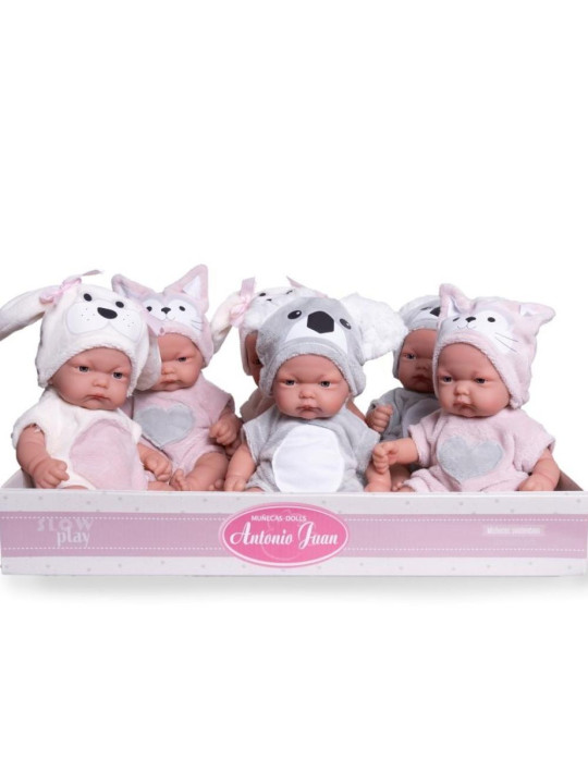 Lalka Pitu Piesek dziewczynka Antonio Juan 84098 - Dziewczynka, 26 cm, Brzuszek: Winylowy, Kolor oczu: Niebieski Lalka Pitu Piesek dziewczynka Antonio Juan 84098 - Dziewczynka, 26 cm, Brzuszek: Winylowy, Kolor oczu: Niebieski
