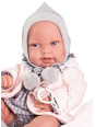 Lalka Pipa z pościelą Antonio Juan 50425 - Dziewczynka, 42 cm, Brzuszek: Winylowy, Kolor oczu: Niebieski Lalka Pipa z pościelą Antonio Juan 50425 - Dziewczynka, 42 cm, Brzuszek: Winylowy, Kolor oczu: Niebieski