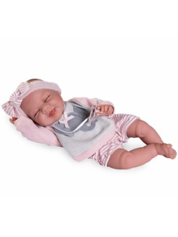 Lalka Lluna z zamkniętymi oczami Antonio Juan 70401 - Dziewczynka, 34 cm, Brzuszek: Miękki