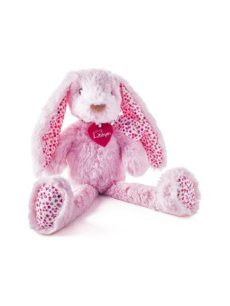 Maskotka różowy króliczek Stella 38cm