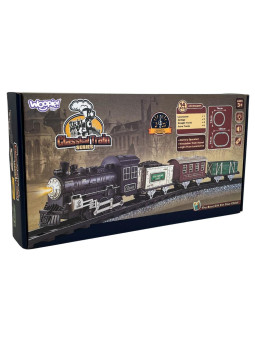 WOOPIE Klasyczny Pociąg Parowy Lokomotywa Tor XXL