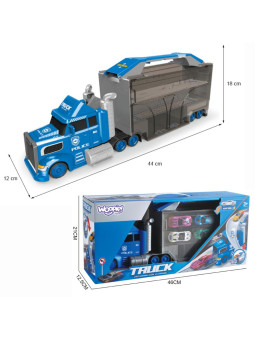WOOPIE Ciężarówka Policyjna 2w1Transporter Tor Samochodowy