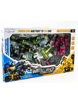 WOOPIE Roboty Transformujące Zestaw 4w1 Samochody Bojowe