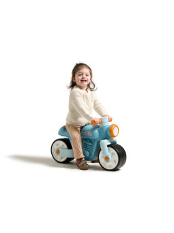 FALK Jeździk Biegowy Ciche Koła Motor Prem1er Retro Niebieski 1+