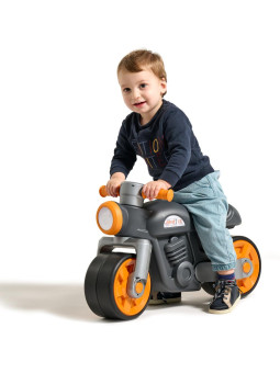 FALK  Jeździk Biegowy Ciche Koła Motor Prem1er Retro Czarny 12m+