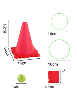 WOOPIE Zestaw Gra Ogrodowa 3w1 Rzut do Celu Pachołki Obręcze Woreczki 30 el.