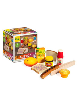 Drewniany Zestaw do zabawy w kuchnię australijskie Przysmaki Erzi