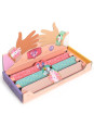 Bransoletki samozaciskowe SWEET kpl 15szt DD03455 Bransoletki samozaciskowe SWEET kpl 15szt DD03455
