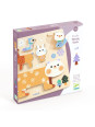 Drewniane puzzle ZWIERZĄTKA ZIMĄ  DJ01090