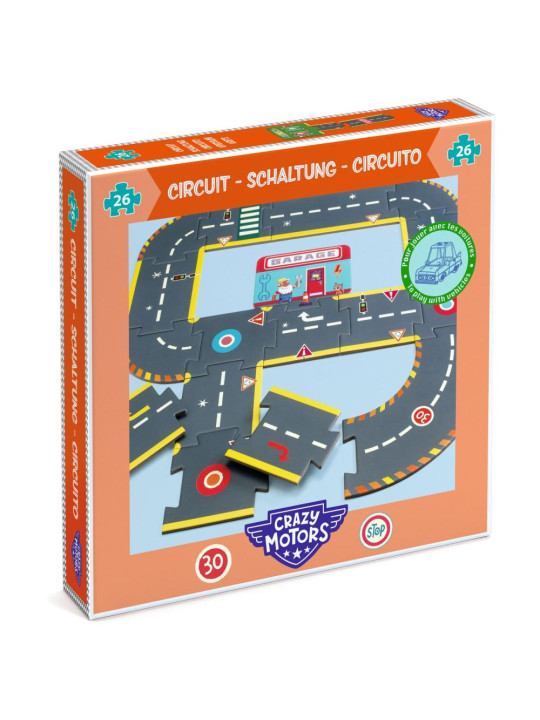Puzzle kartonowe ULICE CRAZY MOTORS DJ05498
