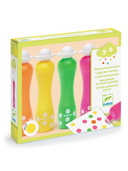 Markery stempelkowe 4 kolory NEONOWE DJ09059