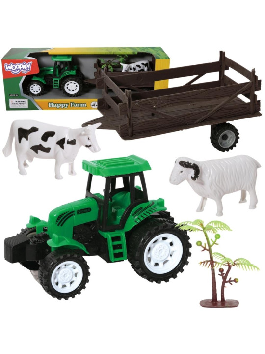 WOOPIE Traktor Rolniczy z Przyczepką i Zwierzętami