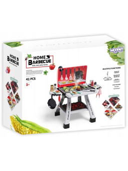 WOOPIE Grill Barbecue Kuchnia Ogrodowa Interaktywna Para LED Zestaw XL 41 el.